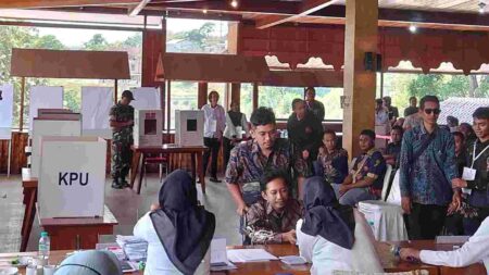 KPU Kabupaten Mojokerto Simulasi Pencoblosan, Perhitungan Suara hingga Penggunaan Sirekap Foto BeritaJatim.com