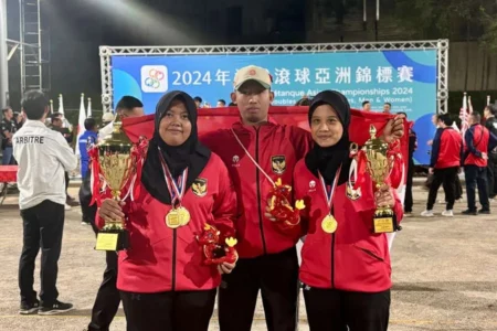 Atlet dan Pelatih Petanque Unesa Ukir Sejarah Baru di Kancah Internasional Foto BeritaJatim.com