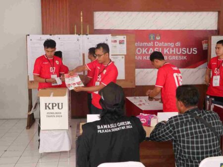 Rutan Kelas IIB Banjarsari Gresik, Yani-Alif dan Risma-Gus Hans Menang Foto BeritaJatim.com