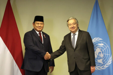 Prabowo Bertemu Sekjen PBB di Brasil Bahas Kemerdekaan Palestina Foto BeritaJatim.com