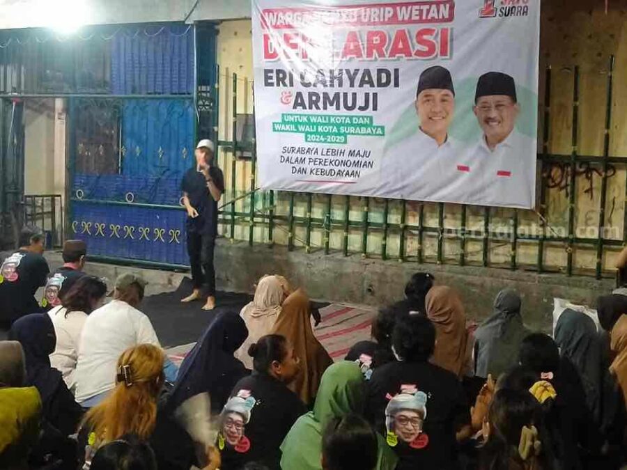 Pilwali Surabaya, Relawan Erji Sebut Klaim Kotak Kosong 51 Persen Hanyalah Ilusi Foto BeritaJatim.com