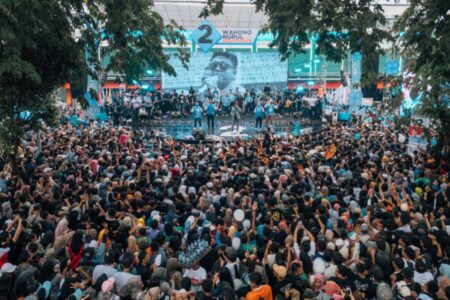 Kampanye Akbar Setyo Wahono-Nurul Azizah Mantapkan Pemilih di Pilkada Bojonegoro Foto BeritaJatim.com