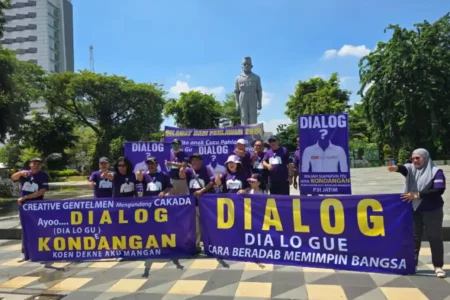 P3I dan Masyarakat Kreatif Gelar Aksi untuk Cakada di Jatim Foto BeritaJatim.com