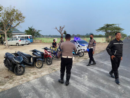 Balap Liar di Asta Gumuk, Polres Sumenep Sita 6 Sepeda Motor Foto BeritaJatim.com