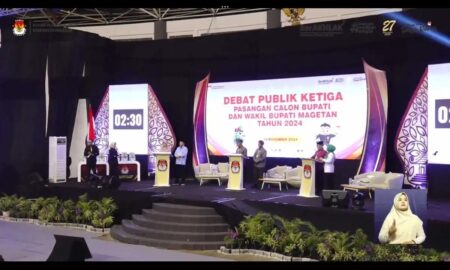 Debat Ketiga Paslon Bupati-Wabup Magetan: Closing Statement dan Janji untuk Magetan Foto BeritaJatim.com