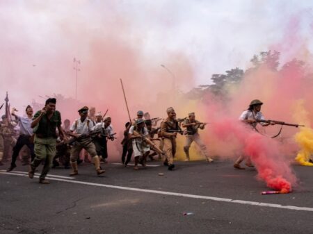 Potret Parade Surabaya Juang, (6/11/2022). (Instagram/visuallitter)