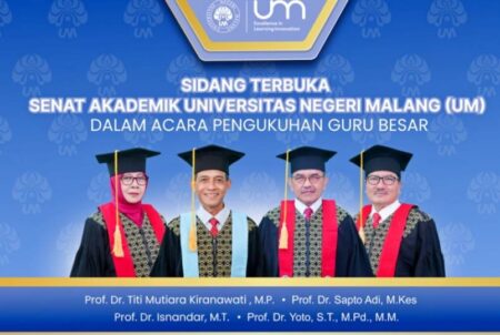 Universitas Negeri Malang Kukuhkan Empat Guru Besar Baru Foto BeritaJatim.com