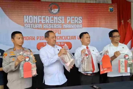 Polres Mojokerto Kota Pilot Project Ungkap Kasus TPPU Rp2 Miliar Foto BeritaJatim.com