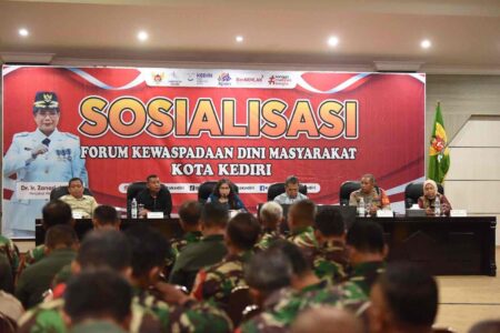 Sosialisasi Forum Kewaspadaan Dini Masyarakat, Ini Pesan Pj Wali Kota Kediri Foto BeritaJatim.com