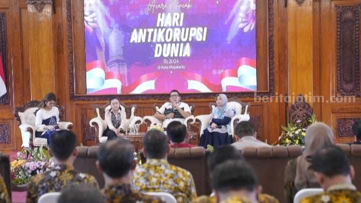 Pj Wali Kota Mojokerto Ajak Maknai Hari Anti Korupsi Dunia sebagai Sebuah Gerakan Moral dan Revolusi Mental Foto BeritaJatim.com