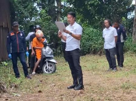 Reka Ulang Pembunuhan dan Pembakaran Mahasiswi Bangkalan Ada 34 Adegan Foto BeritaJatim.com