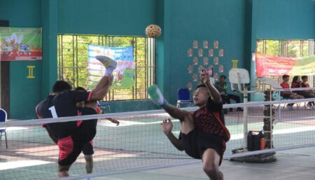 Persiapan Porprov 2025, Sepak Takraw Banyuwangi Latihan Intensif Foto BeritaJatim.com