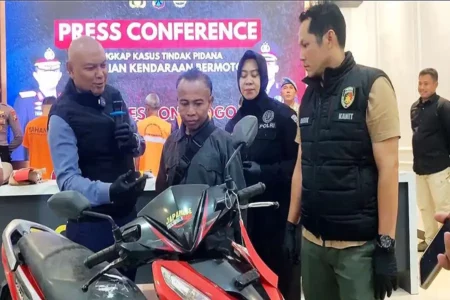 Polres Ponorogo Temukan Motor yang Hilang di Pasar Lanang Foto BeritaJatim.com