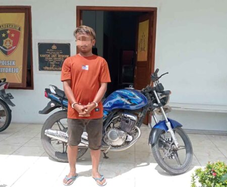 Lagi Pelaku Curanmor Asal Madura Diringkus di Gresik Foto BeritaJatim.com