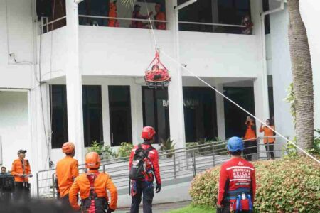 Apel Gladi Kesiapsiagaan Hadapi Ancaman Bencana di Kota Kediri Foto BeritaJatim.com