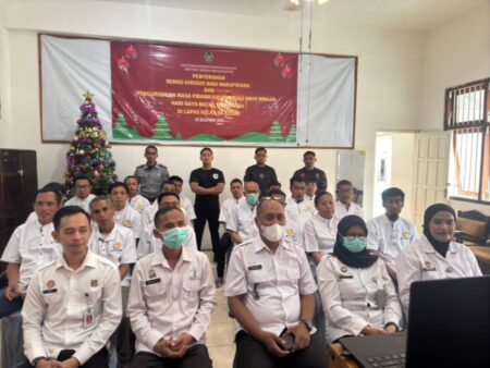 Lapas Kediri Beri Remisi Khusus Natal Bagi 19 Narapidana Foto BeritaJatim.com