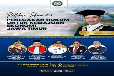 Unair Gelar Talkshow Refleksi 2024: Soroti Penegakan Hukum untuk Kemajuan Ekonomi Foto BeritaJatim.com