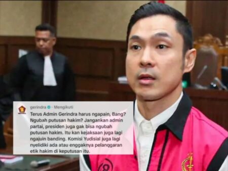 Admin Gerindra Angkat Bicara Terkait Putusan Hakim di Kasus Korupsi Harvey Moeis Foto BeritaJatim.com