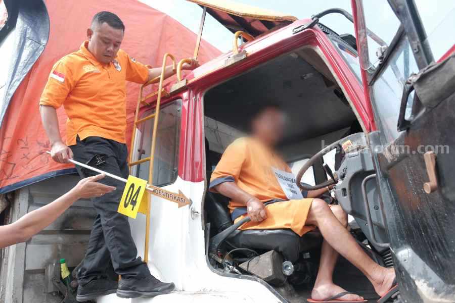Kecelakaan Bus di Tol Pandaan, Polres Malang Gelar Pra Rekonstruksi Foto BeritaJatim.com