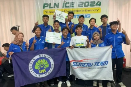 Semeru Team UM Raih Juara 1 Balap Gokart Listrik di PLN ICE 2024 Foto BeritaJatim.com