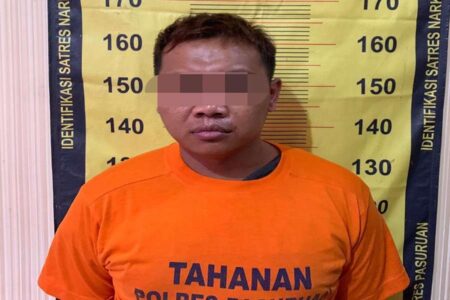 Achmad Zaini Edarkan Sabu 29 Gram, Diringkus Polres Pasuruan Foto BeritaJatim.com