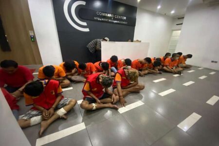 12 Hari, Polisi Amankan 19 Pelaku Curanmor di Surabaya Foto BeritaJatim.com