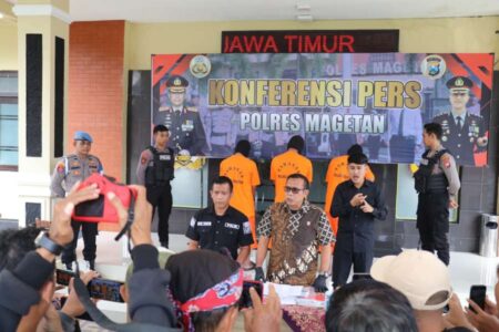 Polres Magetan Tangkap 3 Pelaku Curanmor di Berbagai Lokasi Foto BeritaJatim.com