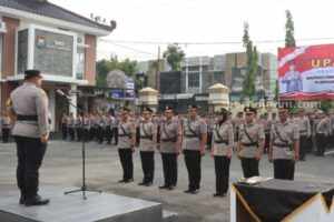 Awal Tahun, Polres Pamekasan Mutasi 2 PJU dan 3 Kapolsek Foto BeritaJatim.com