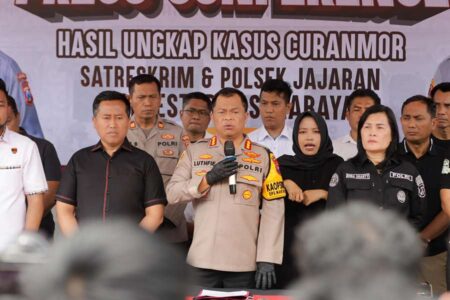 Selama Dua Bulan, Polisi Tangkap 32 Pelaku Curanmor di Surabaya Foto BeritaJatim.com