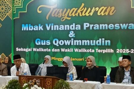 Terpilih Jadi Wali Kota Kediri, Vinanda Prameswati Gelar Tasyakuran Foto BeritaJatim.com