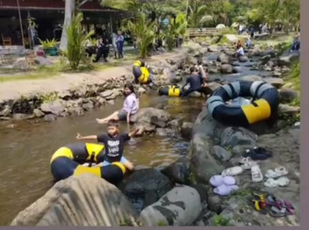 Rekomendasi Tempat Kuliner dan Wisata di Jogja! View Sungai, Sawah dan Gunung Sekaligus Foto BeritaJatim.com