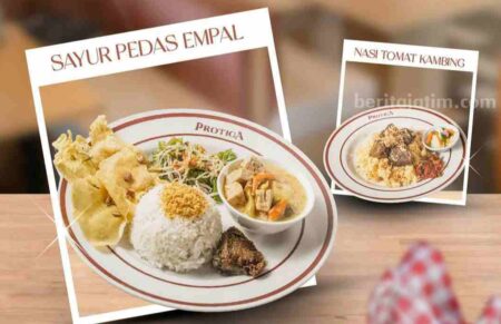 Nasi Tomat Kambing, Spesial Menu Protiga Kitchen and Coffe Foto BeritaJatim.com