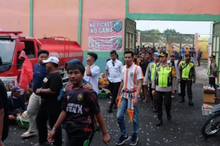 Polres Bojonegoro Tak Ingin Kecolongan di Laga Persibo vs Gresik United Foto BeritaJatim.com