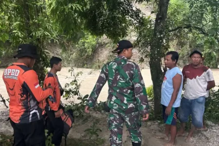 Warga Bojonegoro Hilang, Diduga Terseret Arus di Sungai Jepang Foto BeritaJatim.com