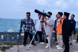 Hilal Awal Ramadan Tak Terlihat di Markaz Tanjung Kodok Lamongan Foto BeritaJatim.com