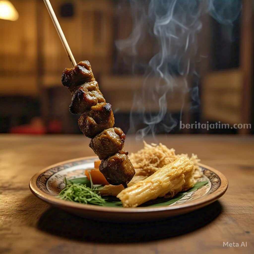 Nikmatnya Sate Landak, Berburu Kuliner Antimainstream di Tawangmangu Jateng Foto BeritaJatim.com