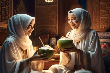 Manfaat Berbuka Puasa dengan Air Kelapa: Cegah Dehidrasi hingga Kontrol Tekanan Darah Foto BeritaJatim.com