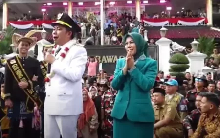 Gerimis Turun Saat Bupati Fawait Tiba di Pendapa Jember Tanpa Ditemani Wabup Djoko Susanto Foto BeritaJatim.com
