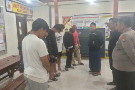 Perang Sarung di Madiun, 8 Pemuda Diamankan Polsek Wungu Foto BeritaJatim.com