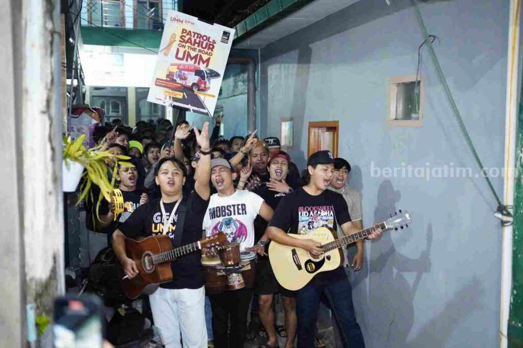 Patrol Sahur di Kota Malang, Tradisi Ramadhan yang Semakin Meriah Bersama UMM Foto BeritaJatim.com