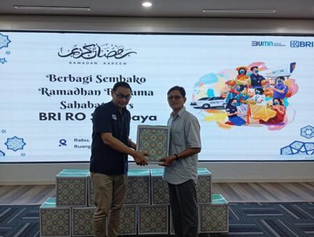 BRI RO Surabaya Perkuat Sinergi dengan Media, Berbagi Berkah Ramadan Foto BeritaJatim.com