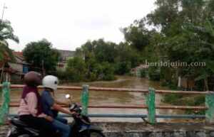 Status Sungai Waspada, Pamekasan Berpotensi Banjir Foto BeritaJatim.com