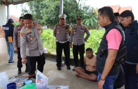 Polres Pamekasan Tangkap Bandar Narkoba Foto BeritaJatim.com