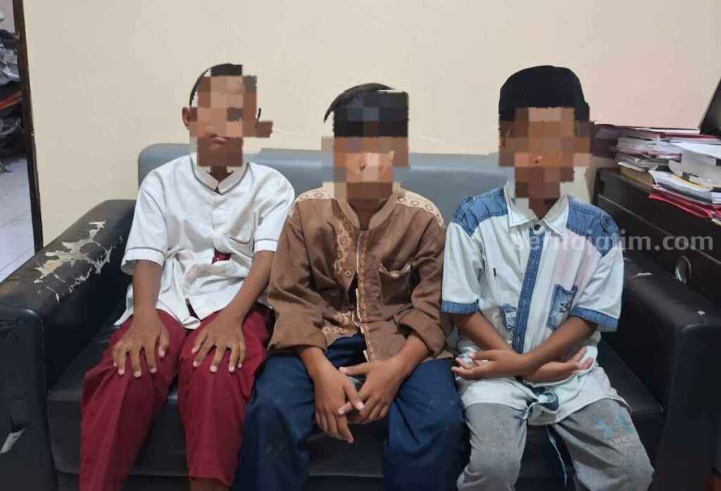 Duh, 3 Pelajar SD Asal Gresik Jadi Pelaku Curanmor di 4 TKP Foto BeritaJatim.com