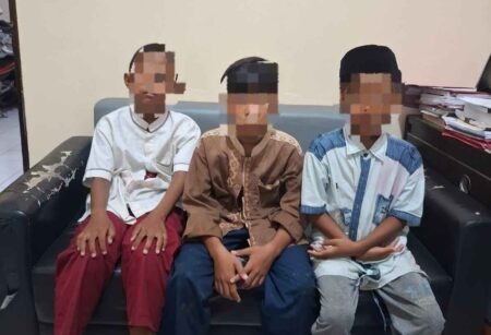 Duh, 3 Pelajar SD Asal Gresik Jadi Pelaku Curanmor di 4 TKP Foto BeritaJatim.com