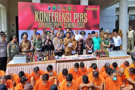 Dari Miras Hingga Jukir Liar Diungkap Polresta Malang Kota Selama Operasi Semeru 2025 Foto BeritaJatim.com