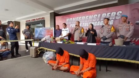 Peredaran Bahan Peledak Ilegal di Tulungagung, 3 Tersangka Masih di Bawah Umur Foto BeritaJatim.com