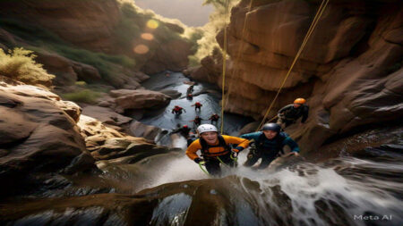 Serunya Canyoning di Jawa Timur, Berikut 4 Destinasi yang Wajib Dikunjungi Foto BeritaJatim.com