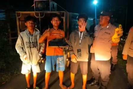 Polres Blitar Kota Bubarkan Ronda Sahur Pakai Sound Horeg Foto BeritaJatim.com