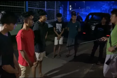 Polisi Gagalkan Tawuran Antar Perguruan Silat di Tuban Saat Sahur Foto BeritaJatim.com